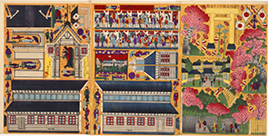 玩具絵　第三回内国勧業博覧会組上絵